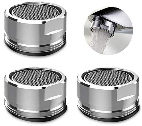 SANTOO 3 Stück Wasserhahn Strahlregler Perlator Wasserhähne Filter Filtereinsatz Perlator Strahlregler Luftsprudler Mischdüse Außengewinde 24 mm