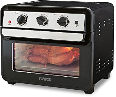 Tower T17058 Air Fryer Oven with Rapid Air Circulation and 60 Min Timer, 22 Litre, Black