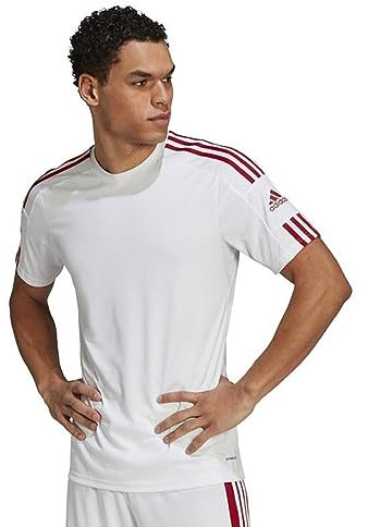 adidas Men's Squadra 21 Jersey, White/Team Power Red, M