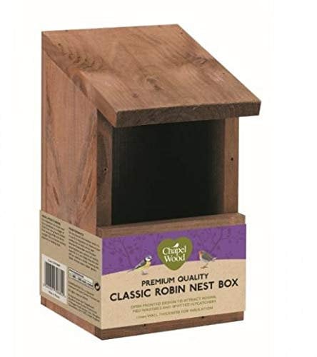 Smart Garden Hochwertiger klassischer Rotkehlchen-Nistkasten für Wildvögel