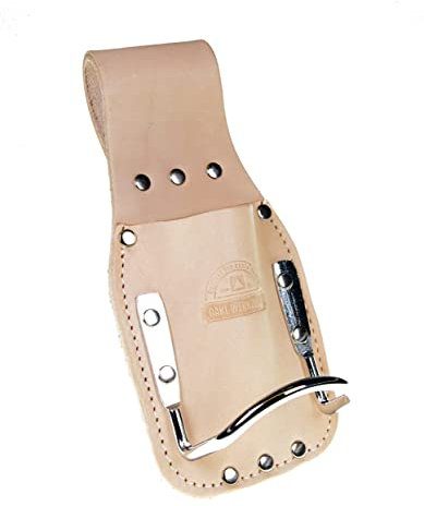 DAKL Hammerhalter mit Messertasche, beige, Made in Germany, 12-Fach genietet u. genäht