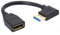 HTGuoji 8K DisplayPort 1.4 Extension Cable, 90 Degree Angle DP Male to DP Female Extender Adapter Connector Cord, Support 8K@60Hz 4K@144Hz 1080p@240HZ, Full HD Stereo 3D 15cm (Right)