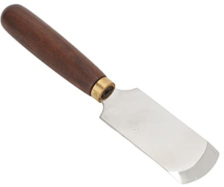 NEZE Cuchillo de Borde de Cuero, Cuchillo de Cuero Redondo Buena Mano de Obra para Cortar Cuero para Bricolaje Cuero