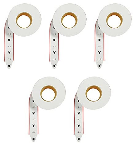 CYSSJF Tickets de File d'Attente (2 Chiffres/00-99/5 Rouleaux) | 2000 Tickets par Rouleau | Ticket Salle d'Attente, Rouleau de Tickets Numérotés pour Distributeur de Ticket fil d'Attente