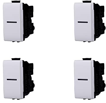 4 Pcs Interruttore Assiale, Compatibile Con Bticino Matix