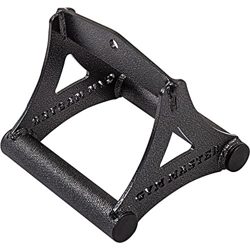 GYM MASTER Double Twin Seated V Row Close Grip Handle Cable Attachment Lat Bar