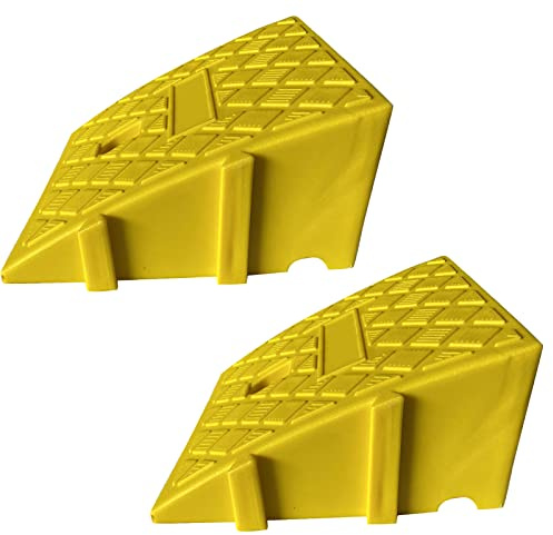Bordsteinrampe 11/13 cm Hohe, Auto Rampen Kunststoff, Tragbare Robuste Schwellenrampe für Auto Einfahrten Ladedock Bürgersteig Motorrad Fahrrad Roller Rollstühle Garageneinfahrt Mobilitätsroller