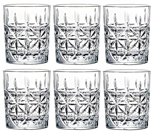 VEILEDGEM 9 Oz Set of 6 Unbreakable Tritan Drinking Glasses Plastic Tumblers Shatterproof BPA Free Acrylic Glasses Drinkware Clear Shatterproof Cups Reusable Highball Juice Glasses