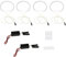 Tsadeer 4 Stück weiße CCFL LED Angel Eyes Kit Ring DRL Blinker Lampe CCFL für E36 E46 E39 E38