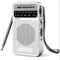 Radio portátil AM, FM, con recepción de largo alcance, radio transistor Goodes con altavoz, conector para auriculares, funciona con 2 pilas AA para uso en interiores, exteriores y emergencias, color
