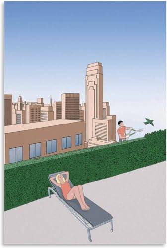 LVTFCO Guy Billout-Poster, kreative Illustration, Wandkunst, Guy Billout-Drucke, Guy Billout-Leinwandgemälde für Zuhause, Wanddekoration, 50 x 70 cm, ohne Rahmen