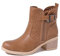 QUEEN HELENA Stivaletti Bassi Traforati con Tacco Basso Casual Donna X30-107 (Cuoio, Sistema Taglie Calzature EU, Adulto, Donna, Numero, Media, 38)