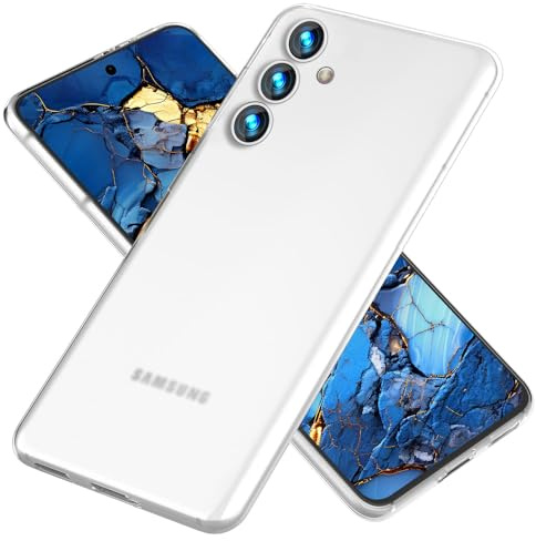 NALIA Ultra Slim Hardcase für Samsung Galaxy S24 Plus - Hülle | Weiß Transparent, Vergilbungsschutz, UV-stabiles Polycarbonat, Linsen einzeln umschlossen, Anti-Fingerprint