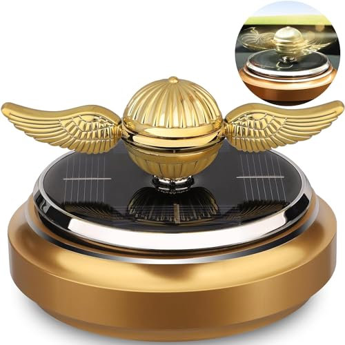 Solarenergie-Auto-goldenes Fidget-Spinner-Spielzeug, Auto-Lufterfrischer von SunshineToy zum Stressabbau, Schreibtisch-Büro-Auto-Armaturenbrett-Dekoration, Geschenk für Männer und Frauen