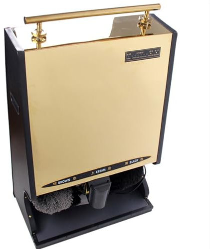 ARYESOR Machine Automatique De Cirage De Chaussures pour Ménage/Public Machine À Induction Entièrement Automatique Machine De Cirage De Chaussures De Hall D'Hôtel,d'or