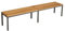 furni24 Sitzbank für Umkleideräume BxHxT: 200x42x40 cm, Umkleidesitzbank, Umkleidebank, Garderobenbank, Sportbank, Bank mit Echtholz für Fitnessstudio