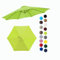 BEEGMA Toldo de Recambio de Sombrilla de 2.0/2.30/2.50/2.70/3.0m Tela para Sombrilla para Patio 6/8 Varillas Exterior Tela Toldo Repuesto (Color : Grass Green, Size : 2.70m/9FT-6Ribs)