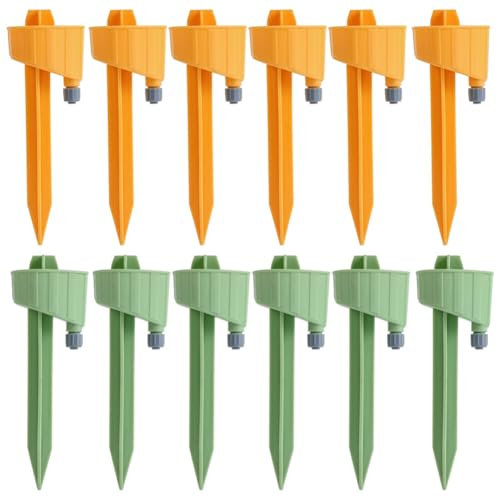 iSpchen Cómodo riego por goteo para plantas en casa, sistema de riego, capacidad ajustable, juego de 8 unidades, #12