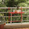 KLYEON Balkontisch Rot 60x40 cm Stahl, Gartenmöbel & Zubehör