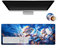 One Piece Luffy Anime Keyboard Mouse Mat Set, Waterproof Gaming Keyboard Mouse Mat with Wrist Support, Cute Stereoscopic Pattern, Soft Mouse Mat