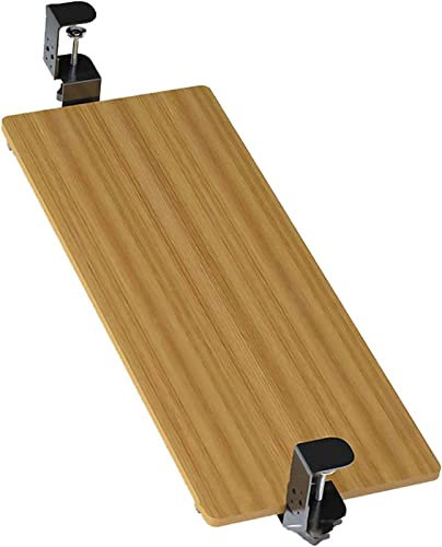 WOTZOV Tastaturablage, Schreibtischverlängerung, Tastaturablage unter dem Schreibtisch, Klemme an der verschiebbaren Tastaturablage, Computerständer, ausziehbare Platt,75 * 25Cm