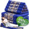 Namasdee Thaikissen 3 Auflagen 175x55x8cm mit 100% natürlicher Kapokfüllung (Blau/Elefanten Seide)