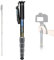 Camera Monopod Carbon Fiber Portable Compact Lightweight Travel Monopod with Wrist Strap, Silicone Handle, Twist Locks, 5-Section up to 165cm, Max Load 15kg，Camo(MPQ-325C)