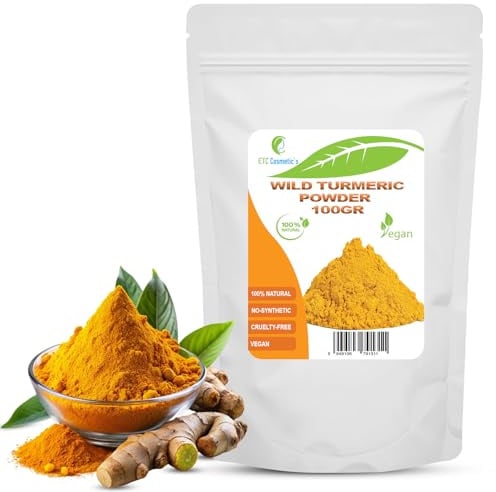 Wild Turmeric Powder - 100 gr - | Kasturi Turmeric Powder | Curcuma Aromatica - Face Mask, Naturally Glowing & Young Looking Skin.