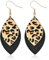 Ohrringe Leopardenmuster, Leo Print Ohrringe, Ohrringe Mit Leopardenmuster, Leder Hängende Ohrringe, Ohrringe Boho für Karneval, Cosplay