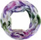 Jeamis Kreis Seide Loop Farbverlauf Frühling Rundschal Rainbow Unisex Sommer Leicht Schal Stola Dots (DotsH Lila)