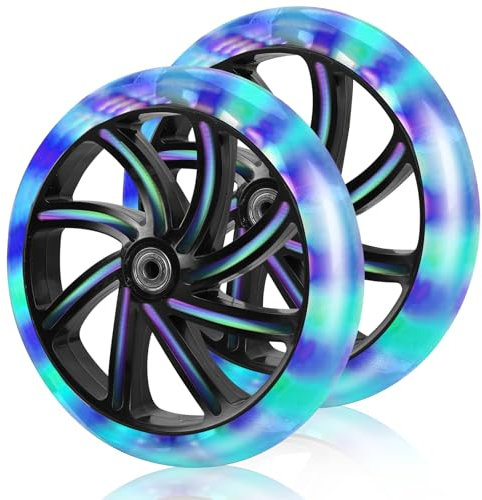 WANDGU 2Stück200mm Scooter Rollen: Scooter Ersatzräder Räder, Kick Scooter Air Luft Reifen-Set, Ersatzräderset, Cityroller Reifen, Roller Rad Ersatz-Räder, Ersatzteile Roller Zubehör für City-Scooter