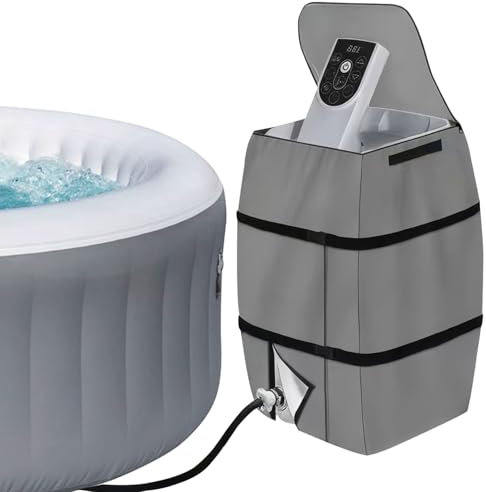 Housse de protection pour pompe de jacuzzi - Imperméable à l'eau et à la poussière - Isolée - Convient pour baignoire extérieure/piscine