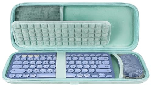 Custodia protettiva rosa per tastiera, custodia rigida compatibile con tastierino numerico e mouse Magic Keyboard (verde)