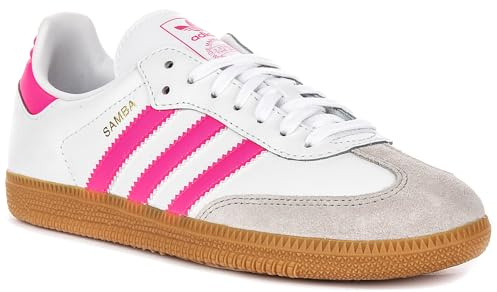 adidas Originals Unisex Children's Trainers, white pink, 5.5 UK