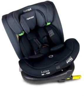 Nania Dune, Autositz, i-Size, drehbar 360, skalierbar, Geburt bis ca. 12 Jahre, Gruppe 0/1/2/3, 40-150 cm, ISOFIX-Autositz, 360 Grad drehbar, neigbar, verstellbare Kopfstütze