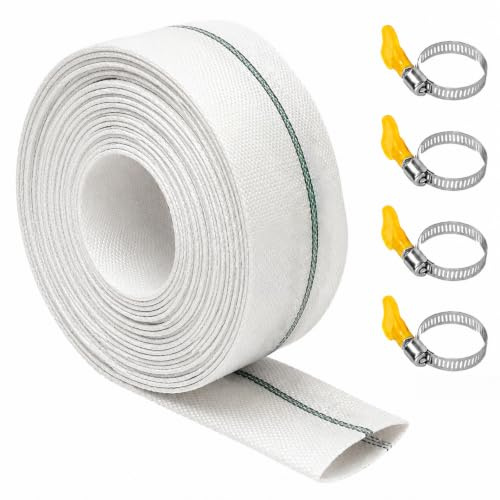 yolzhxe Tuyau Refoulement Ø 1 1/2 (38 MM), 20m Tuyau Tissé