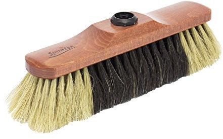 Spontex Ménage en Bois Corps Cheveux naturels Balai de Remplacement Tête de Balai en Bois, 30 x 12.5 x 7 cm