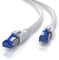 CSL - 25m Netzwerkkabel CAT 8 - LAN Kabel Patchkabel - CAT8.1 High Speed Gigabit Ethernet Cable - 40 Gbits - S/FTP PIMF - RJ45 Stecker - Cat6 Cat7 Cat8 komp - 25 Meter - weiß