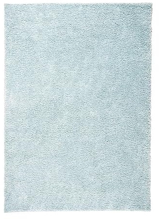 FRAAI | Home & Living Teppich Hochflor - Lofty Hellblau Türkis - 160x230cm | Plain - Classic - Living room - Fellteppich