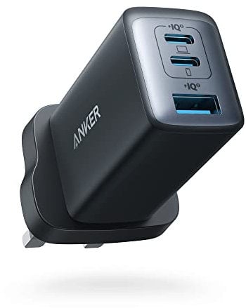 Anker USB C Plug, 735 Charger (Nano II 65W), PPS 3-Port Fast Compact USB C Charger for MacBook Pro/Air, iPad Pro, Galaxy S20/S10, Dell XPS 13, Note 20/10+, iPhone 16/15, Pixel, Steam Deck, and More