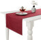 Miss Savon Tischläufer - Modern Leinenoptik Tischdecke Pflegeleichte Decke Frühling für Essticsh Fleckschutz Tischtuch Abwaschbar Party Urlaub Dekoration (45 x 160 cm, Weinrot)