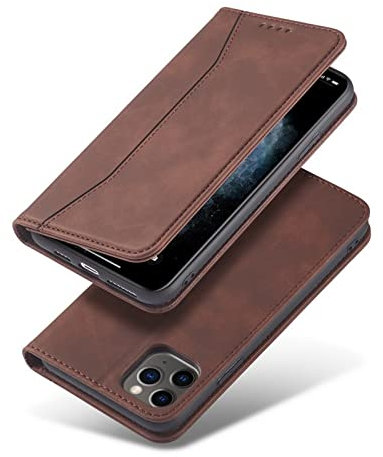 Schutzhülle kompatibel mit Samsung S20 Plus, PU-Leder, Brieftaschen-Hülle, Magnetverschluss, Klapphülle aus Leder, Samsung S20/Plus/FE A51 5G, Klapphülle (braun)