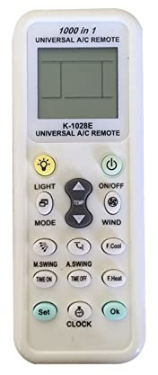 Mando Universal Aire Acondicionado -1000 en 1 Pantalla LCD A/C Controlador Temperatura para Mando Aire Acondicionado fujitsu Mitsubishi Electric