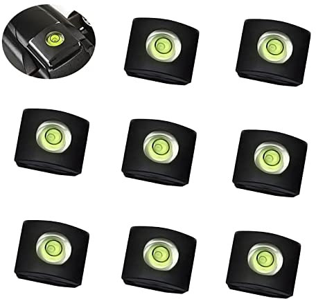SHULLIN 8 Stück Kamerataschenlampe Blitzschuhabdeckung Blitzschuh Wasserwaage Kamera Blitzschuh Hot Shoe Cover Wasserwaage Blitzschuh-Abdeckung für Sony A6500 A6300 A6000 Canon Nikon Panasonic