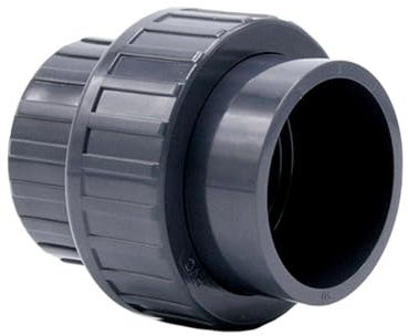 Baumaxxe PVC Fitting I 50 mm x 1 1/2 Zoll I Grau I Innengewinde I PVC Verschraubung I bm246