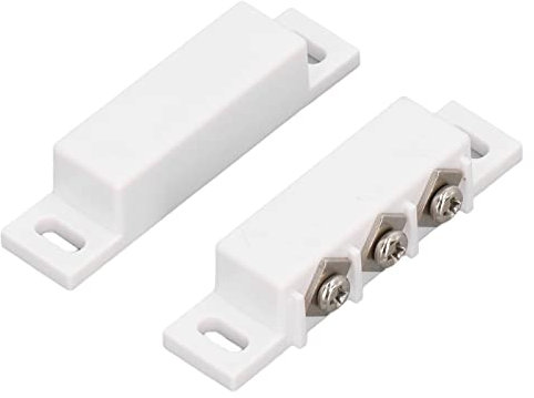 Interruttore Reed Magnetico, Normalmente Aperto Chiuso NC NO Allarme Porta Finestra di Sicurezza Sensore di per Porta Interruttore a Magnetico con Viti e Guscio in Plastica ABS