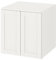 Ikea PLATSA/SMÅSTAD Schrank, 60x57x63 cm, weiß mit Rahmen/mit 1 Einlegeboden