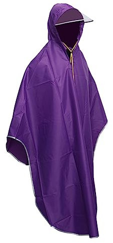 Homoyoyo Camping Zubehör Jungen-Sportmantel Damen- Leichte Jacke REIT-Regenponchos Regenmantel-Jacke Fahrrad-Poncho Schal Umhang Roller Miss Aldult-Roller Lila Regenbekleidung