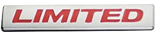 Limited Emblem 3D Metal Decal Rear Trunk Sport Badge Sticker Fender Script Nameplate Universal Silber Rot
