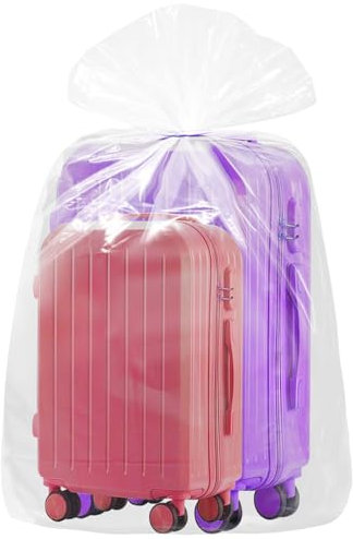 Rainmae 10 Pack 40x60 inches Large Clear Plastic Bag Giant Storage Bags for Dustproof, Moistureproof, Luggage, Suitcase, Furniture,Comforter, Chair, Kids Bike,Plush Toys and More (100x150 cm, Flat)